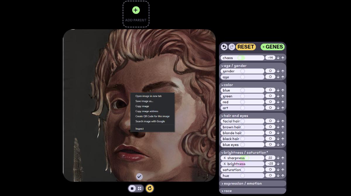 Use Artbreeder STEP 3